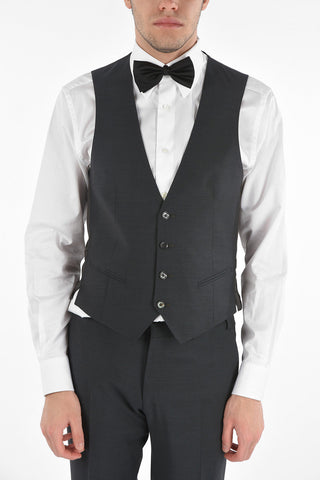 CC COLLECTION 3-Piece Peak Lapel CERIM.RESET Suit with Flush Pockets