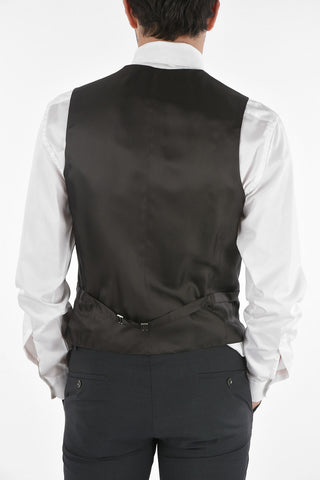 CC COLLECTION 3-Piece Peak Lapel CERIM.RESET Suit with Flush Pockets
