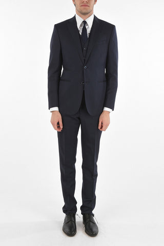 CC COLLECTION Virgin Wool Blend CERIMONY REFINED 3-piece Suit
