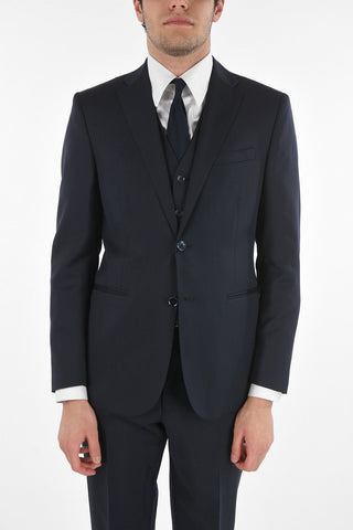 CC COLLECTION Virgin Wool Blend CERIMONY REFINED 3-piece Suit