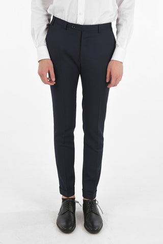 CC COLLECTION Virgin Wool CERIMONY RESET Suit with Satin Peak Lapel