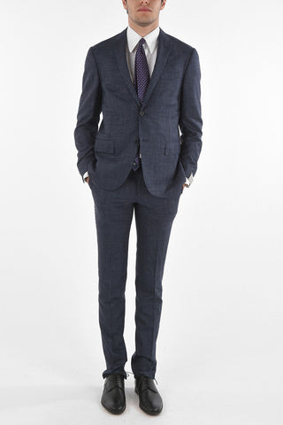 Wool Flax Silk ACADEMY SOFT Suit with Notch Lapel