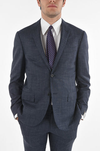 Wool Flax Silk ACADEMY SOFT Suit with Notch Lapel