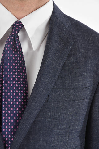 Wool Flax Silk ACADEMY SOFT Suit with Notch Lapel