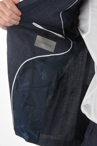 Wool Flax Silk ACADEMY SOFT Suit with Notch Lapel