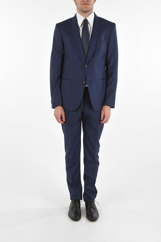 CC COLLECTION Virgin Wool CERIMONY SLIM Suit with Shawl Lapel