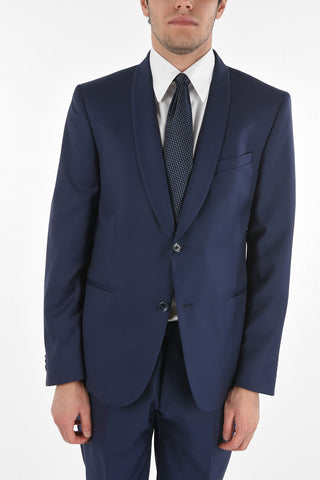 CC COLLECTION Virgin Wool CERIMONY SLIM Suit with Shawl Lapel
