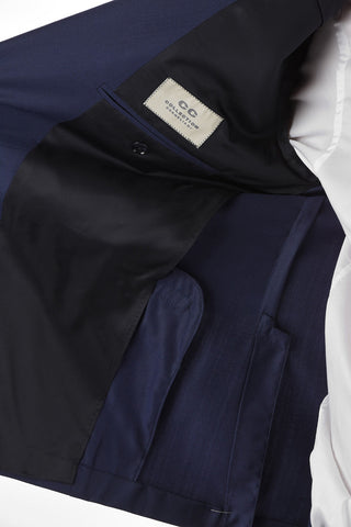CC COLLECTION Virgin Wool CERIMONY SLIM Suit with Shawl Lapel