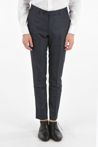 Virgin Wool Silk CERIMONY ACADEMY 3-piece Suit with Mandarin Lapel