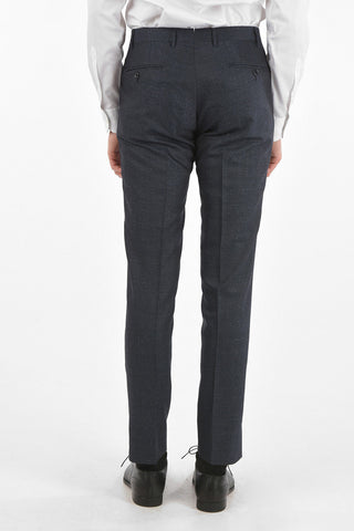 Virgin Wool Silk CERIMONY ACADEMY 3-piece Suit with Mandarin Lapel