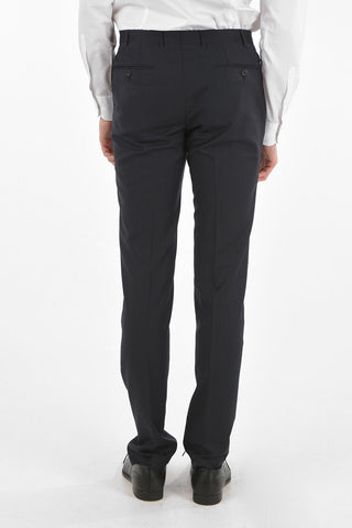 Virgin Wool RIGHT Suit with Bird's Eye Pattern