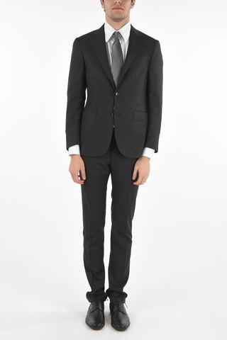2 Button ACADEMY Virgin Wool Suit with Flap Pockets