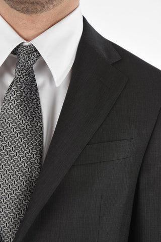 2 Button ACADEMY Virgin Wool Suit with Flap Pockets