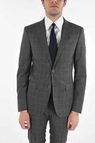 CC COLLECTION Virgin Wool RESET Glen Checkered Suit