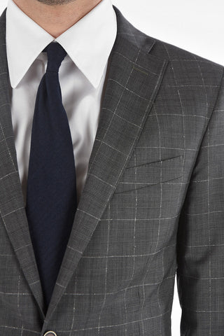 CC COLLECTION Virgin Wool RESET Glen Checkered Suit