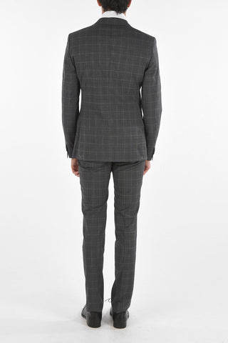 CC COLLECTION Virgin Wool RESET Glen Checkered Suit