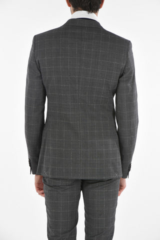 CC COLLECTION Virgin Wool RESET Glen Checkered Suit