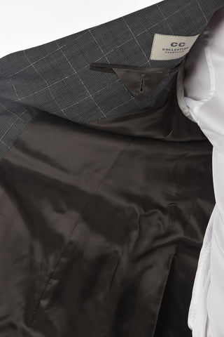 CC COLLECTION Virgin Wool RESET Glen Checkered Suit