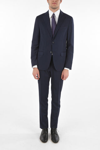 CC COLLECTION Side Split RIGHT Pinstriped Suit