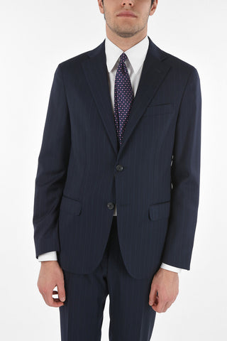 CC COLLECTION Side Split RIGHT Pinstriped Suit