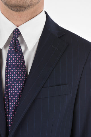 CC COLLECTION Side Split RIGHT Pinstriped Suit