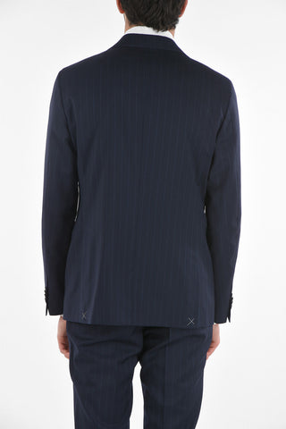 CC COLLECTION Side Split RIGHT Pinstriped Suit