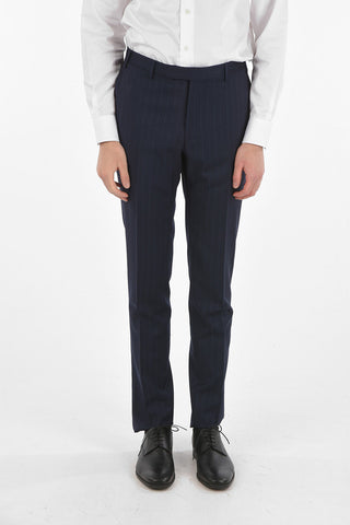 CC COLLECTION Side Split RIGHT Pinstriped Suit