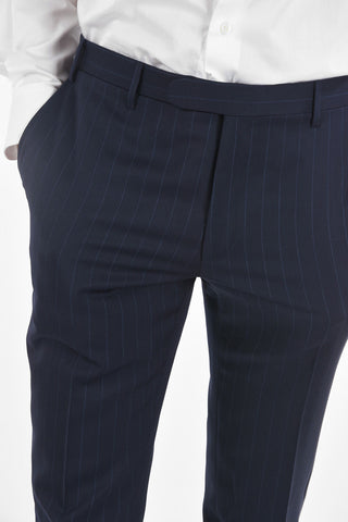 CC COLLECTION Side Split RIGHT Pinstriped Suit