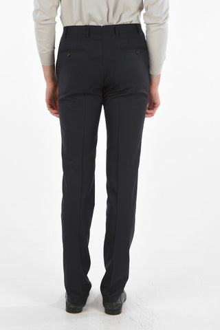 Pantaloni Slacks in Lana Vergine