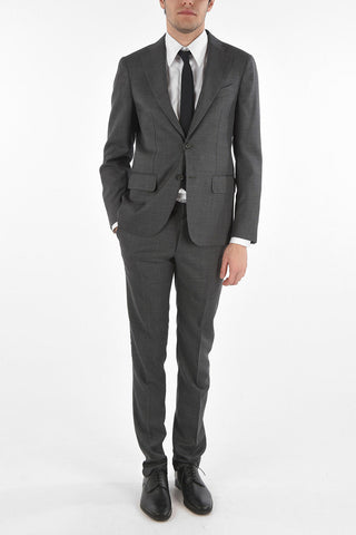 CC COLLECTION Virgin Wool RETAILORED Suit with Notch Lapel