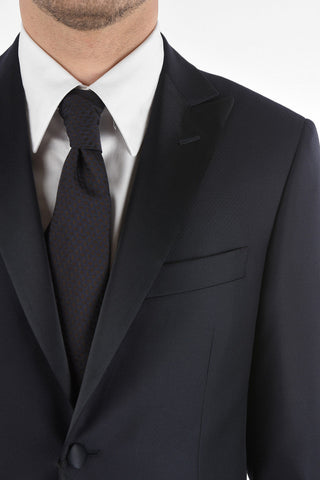 CC COLLECTION Satin Peak Lapel CERIM.RIGHT Virgin Wool Suit