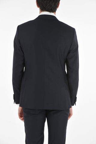 CC COLLECTION Satin Peak Lapel CERIM.RIGHT Virgin Wool Suit