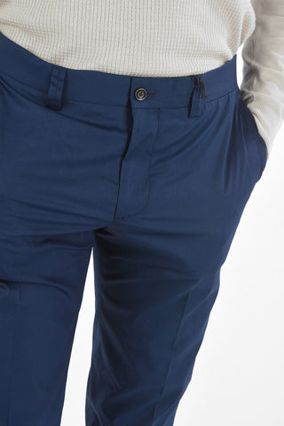 ID Pantaloni Chino IDENTITY in Cotone e Seta 