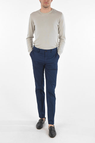 ID Pantaloni Chino IDENTITY in Cotone e Seta 