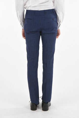 Virgin Wool Silk Flax ACADEMY Suit with Notch Lapel