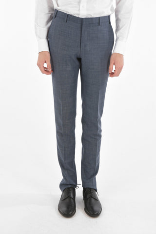 CC COLLECTION Virgin Wool RETAILORED Suit with Basket Weave Pattern