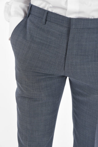 CC COLLECTION Virgin Wool RETAILORED Suit with Basket Weave Pattern