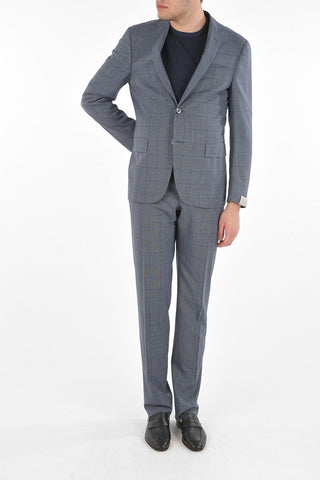 District Check ACADEMY Virgin Wool Suit