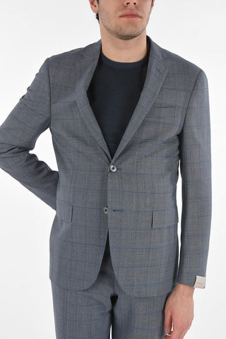 District Check ACADEMY Virgin Wool Suit