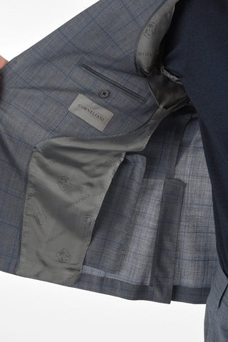 District Check ACADEMY Virgin Wool Suit