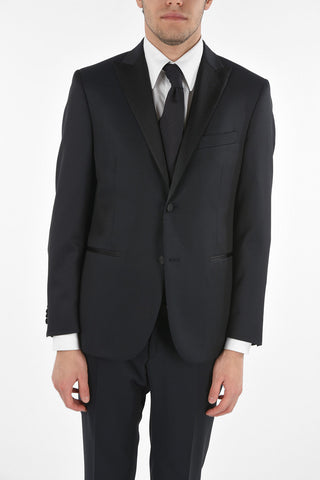 CC COLLECTION Satin Peak Lapel CERIM.RIGHT Virgin Wool Suit