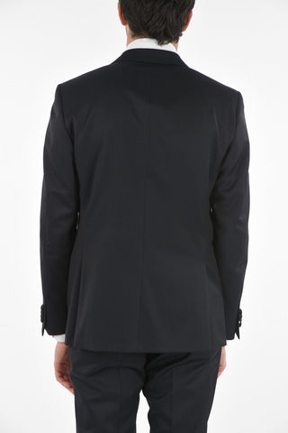 CC COLLECTION Satin Peak Lapel CERIM.RIGHT Virgin Wool Suit