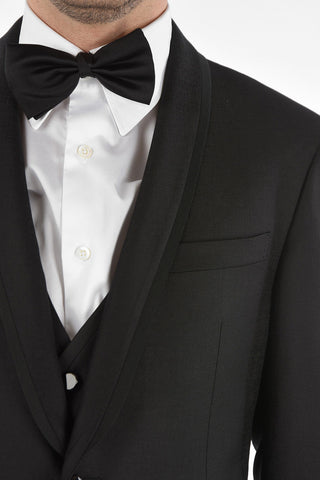 Virgin Wool CERIMONY ACADEMY 3-piece Suit with Shawl Lapel