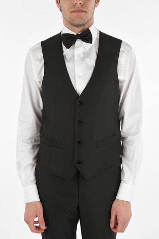 Virgin Wool CERIMONY ACADEMY 3-piece Suit with Shawl Lapel
