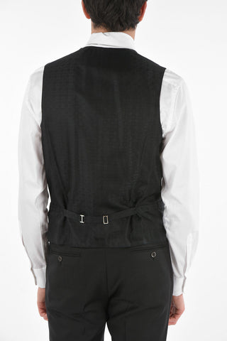 Virgin Wool CERIMONY ACADEMY 3-piece Suit with Shawl Lapel
