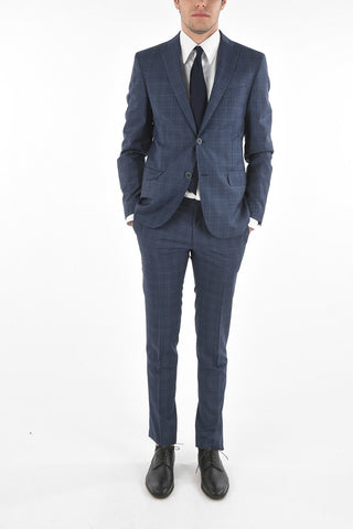 CC COLLECTION Abito RESET in Misto Lana Vergine con Motivo Glen Check