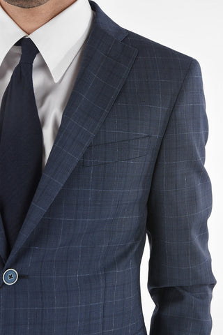CC COLLECTION Abito RESET in Misto Lana Vergine con Motivo Glen Check