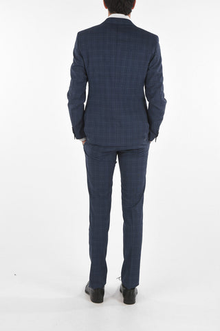 CC COLLECTION Abito RESET in Misto Lana Vergine con Motivo Glen Check