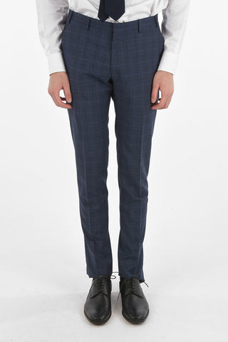 CC COLLECTION Abito RESET in Misto Lana Vergine con Motivo Glen Check