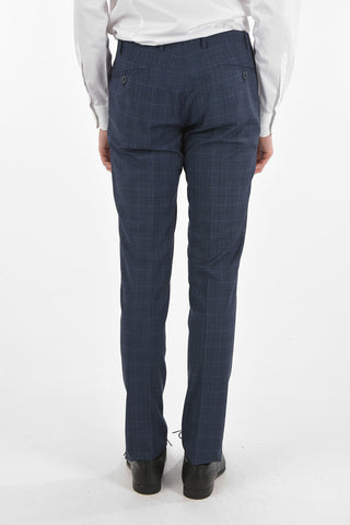 CC COLLECTION Abito RESET in Misto Lana Vergine con Motivo Glen Check